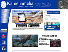 Tablet Screenshot of kamehamehafcu.org